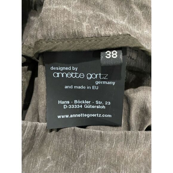 Size 38 Annette Görtz linen blend with beautiful zipper details at waist ankle - Picture 7 of 11